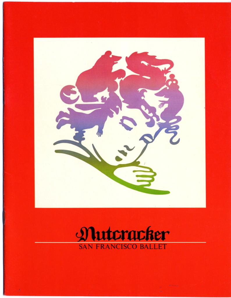 1973 Nutcracker program book cover, with design by Nick Sidjakov